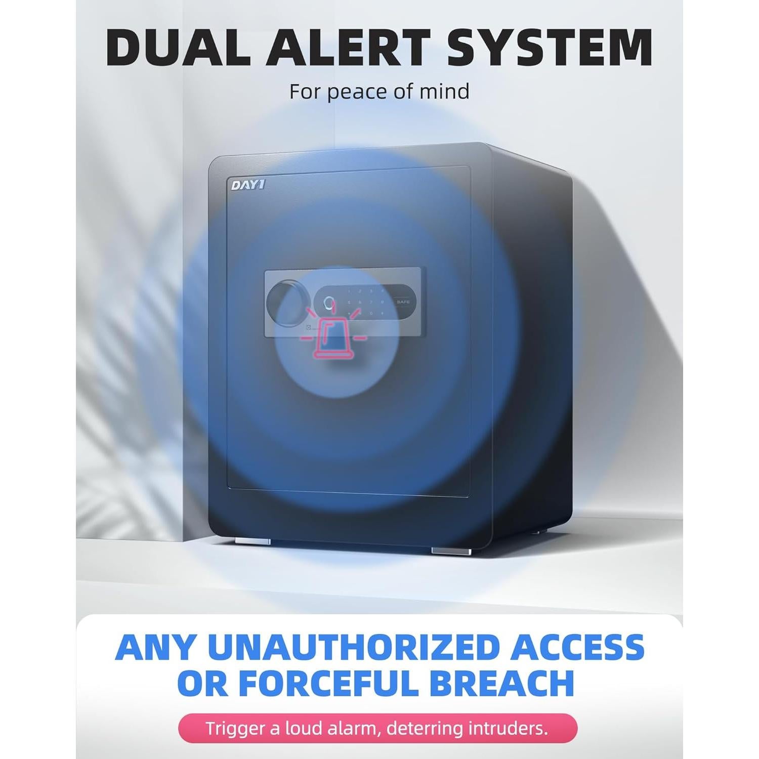 Caja Fuerte Biométrica DAYI DF-45 Plus 2 Pies Cúbicos con Alarma