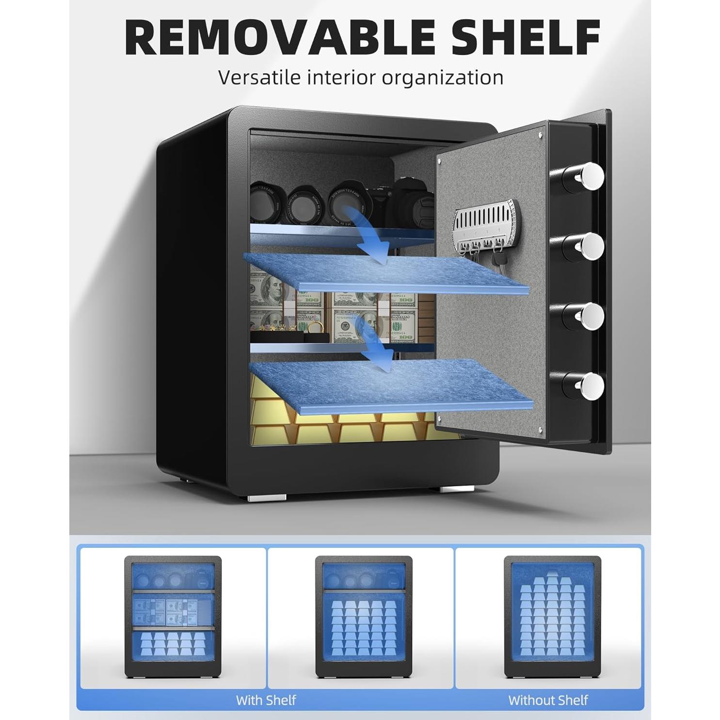 Caja Fuerte Biométrica DAYI DF-45 Plus 2 Pies Cúbicos con Alarma