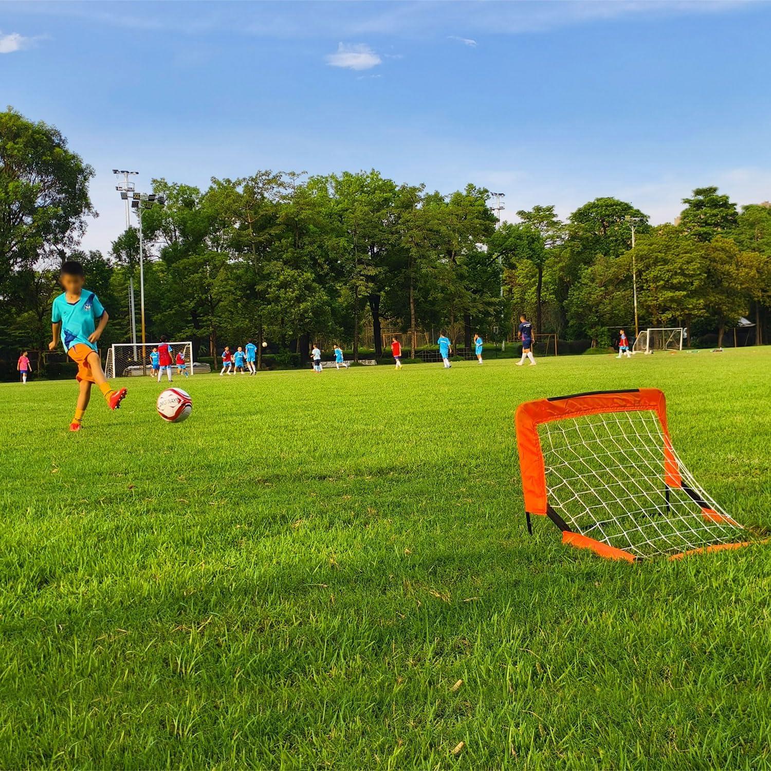 Portería de Fútbol LOMGWAYS 0.61x0.40m para Niños - Incluye Balón y Bomba