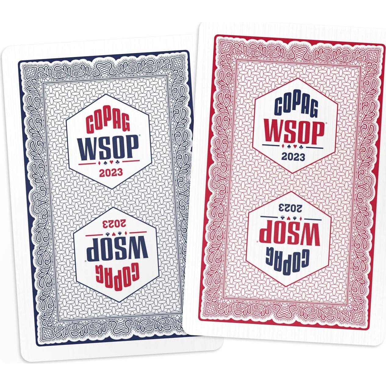 Cartas de Póker Copag 100% Plástico Bridge Doble Rojo/Azul