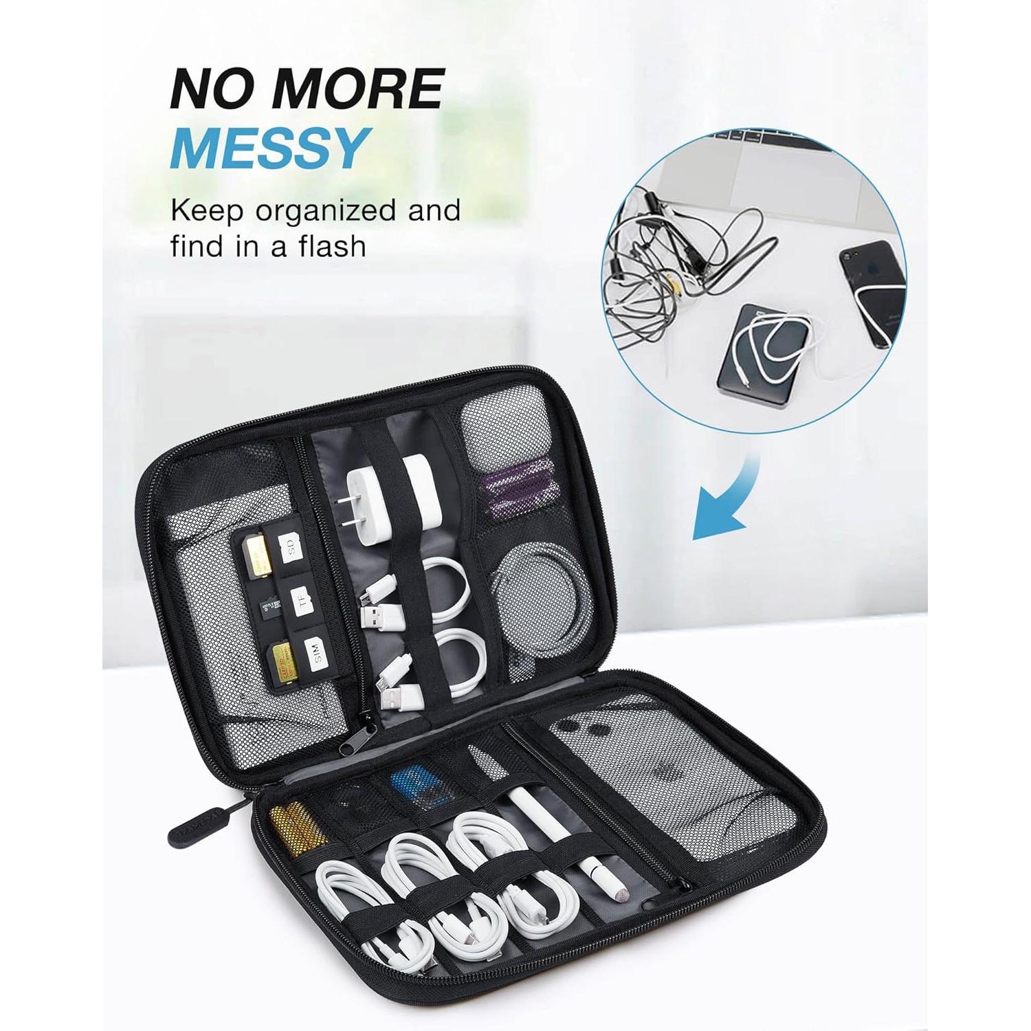 Organizador de Viaje BAGSMART para Electrónicos Negro