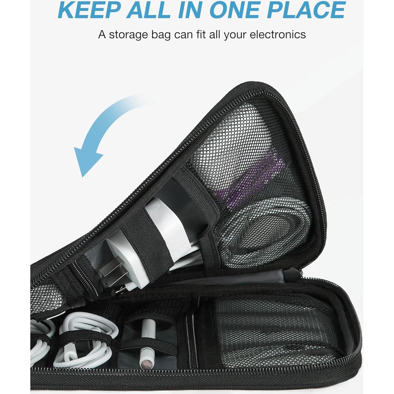 Organizador de Viaje BAGSMART para Electrónicos Negro