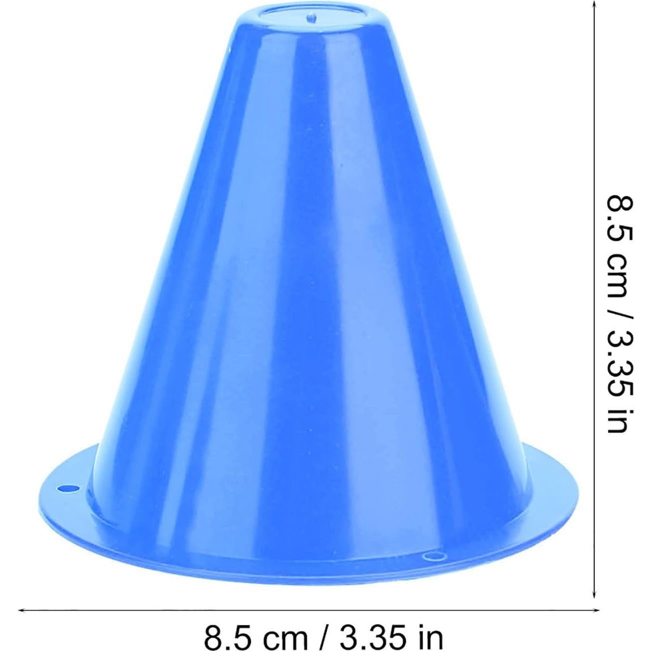 Conos de Entrenamiento de Fútbol Yuecoom - 10 Piezas, Color Azul
