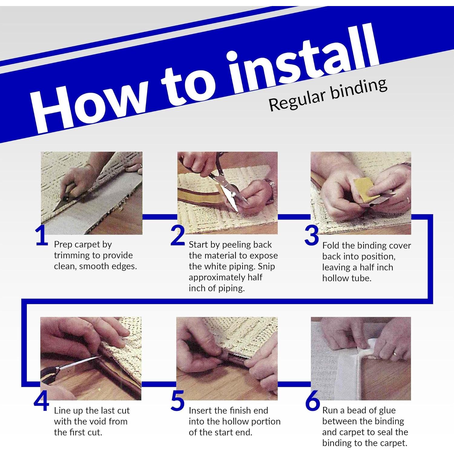 Instabind Unión de Alfombra Beige 16.46 m - Cinta DIY