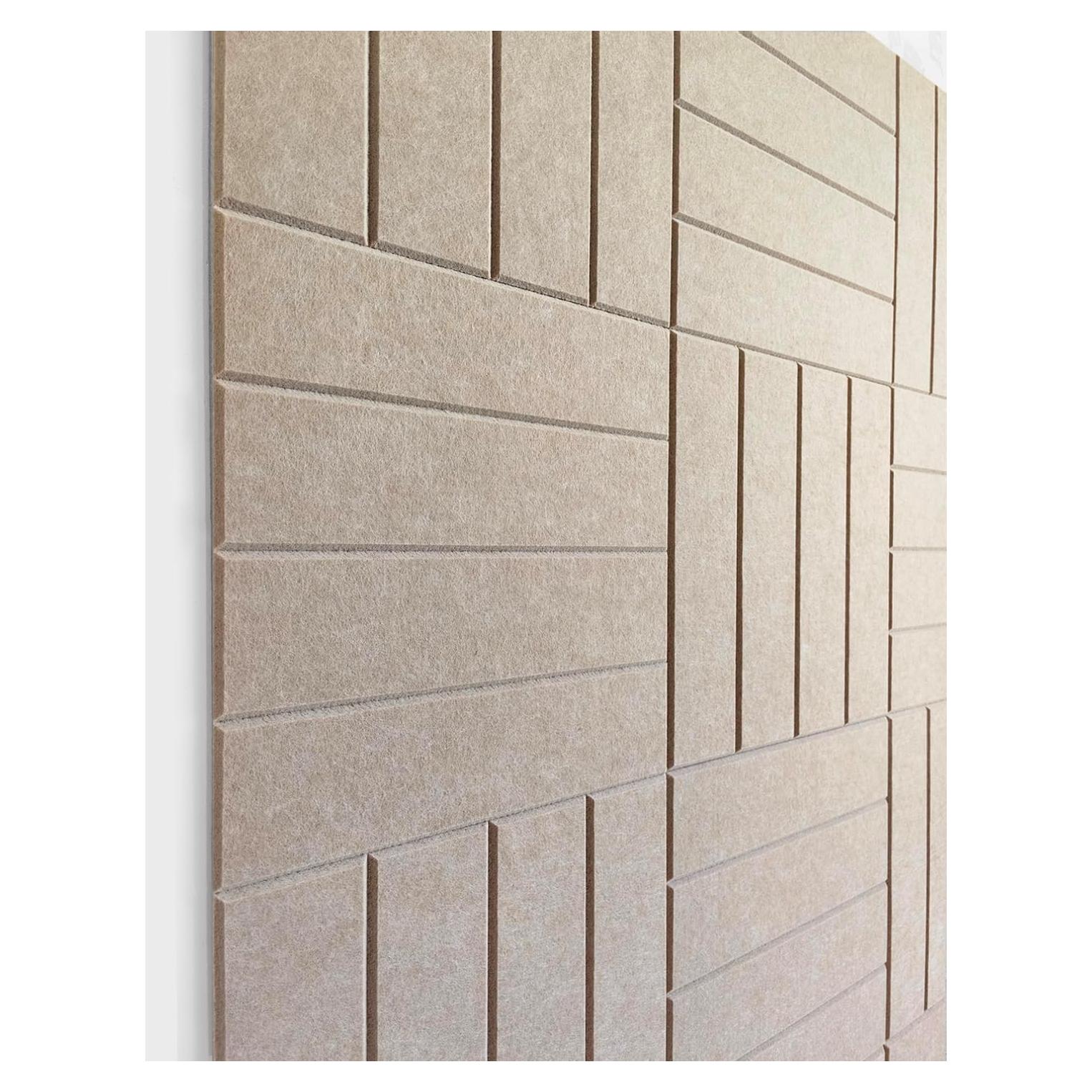 Paneles de Fieltro DECORITA 30x30 cm Camel - 12 Unidades Acústicos