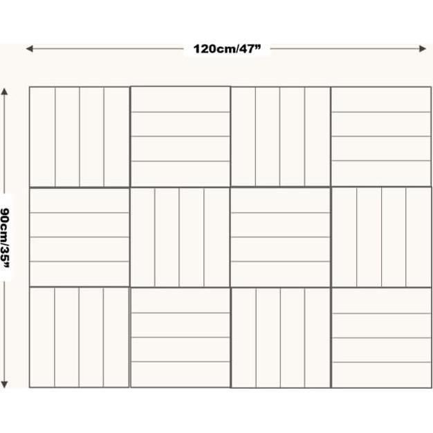 Paneles de Fieltro DECORITA 30x30 cm Camel - 12 Unidades Acústicos