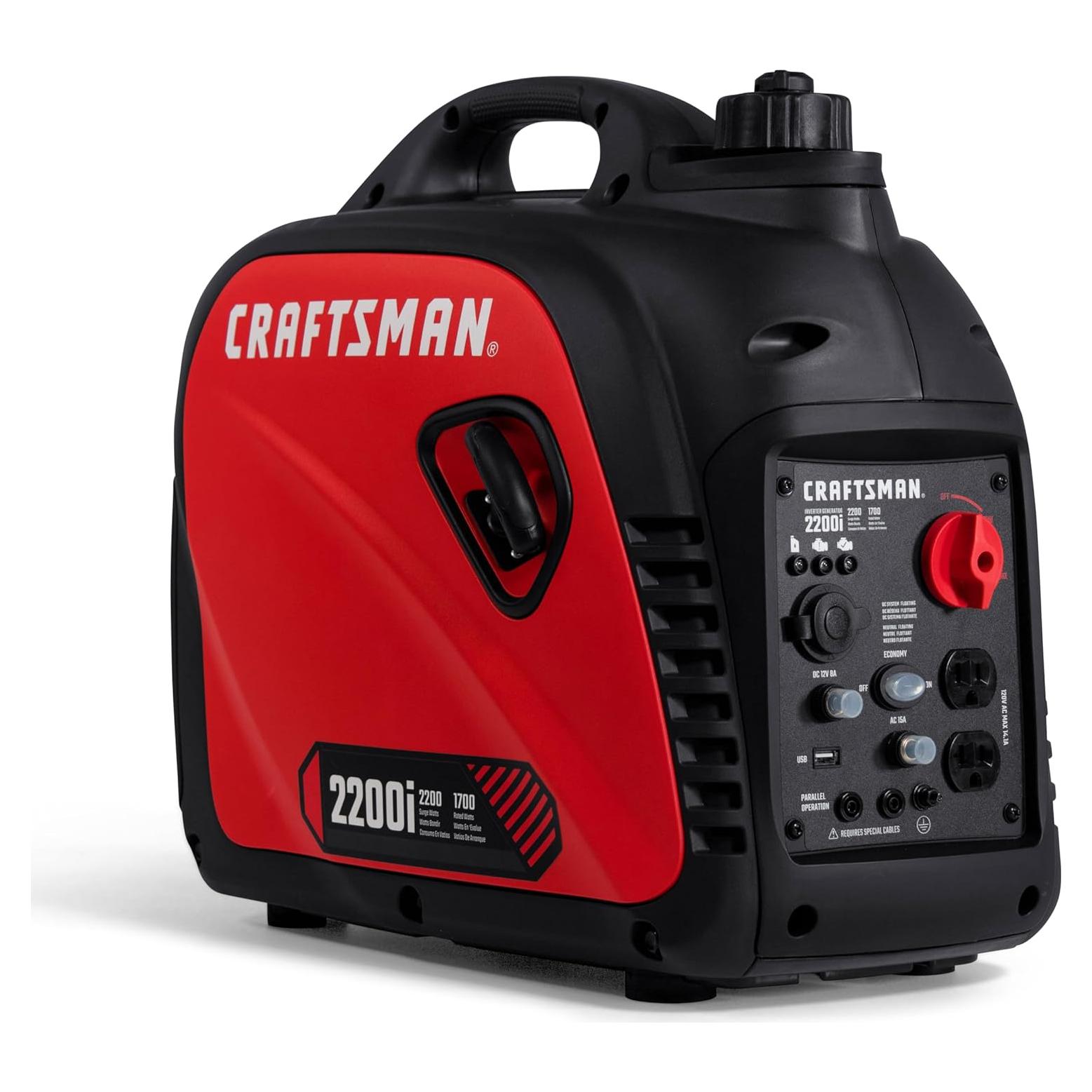 Generador Inversor Craftsman 2200i 2200W Silencioso y Portátil
