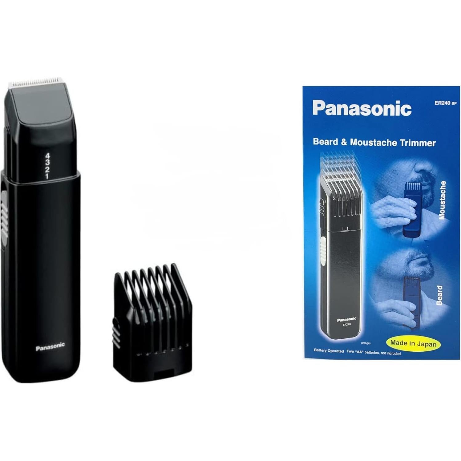 Recortadora de Barba y Bigote Panasonic ER240B Inalámbrica