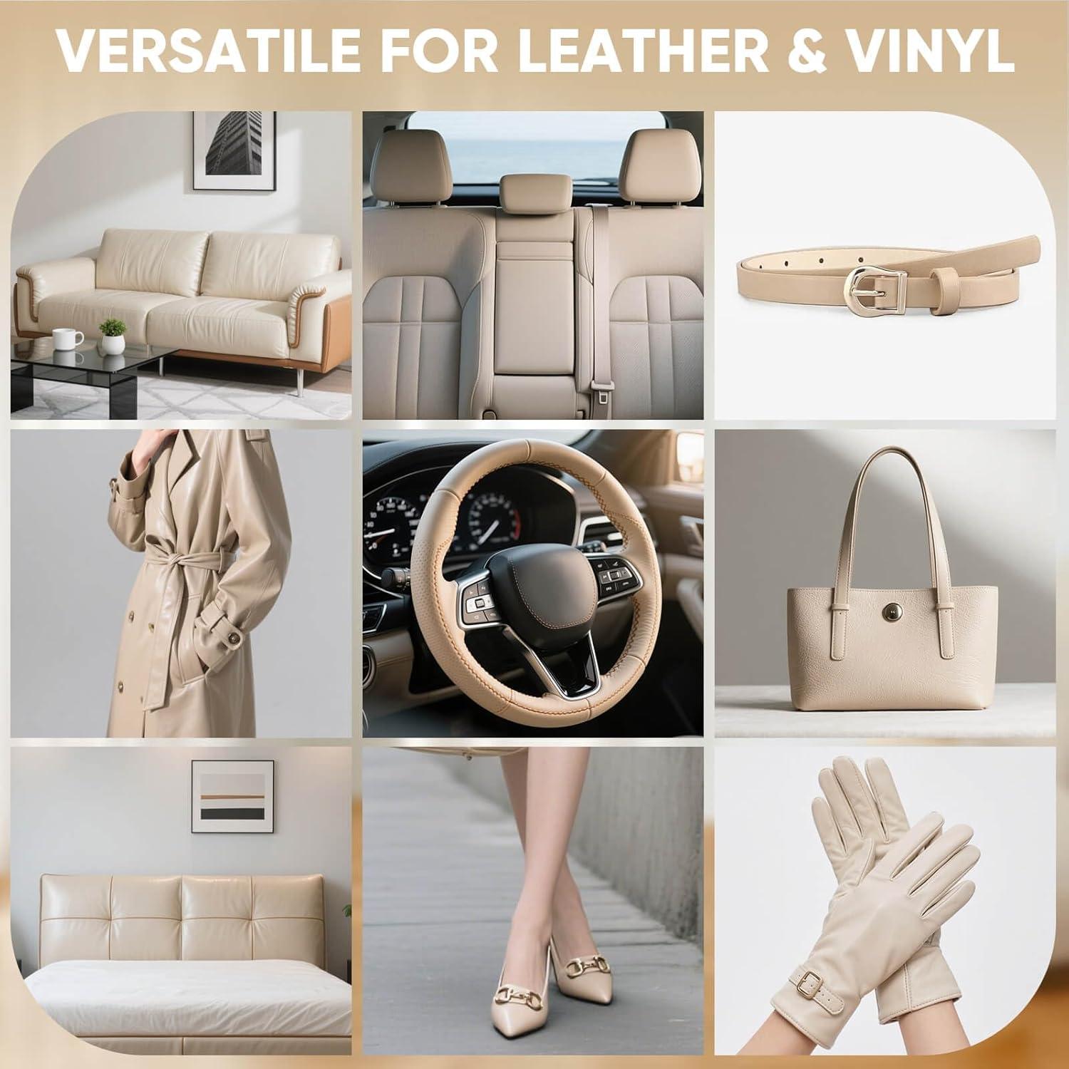 Bálsamo para Recoloración de Cuero AWOWZ 10 OZ Beige