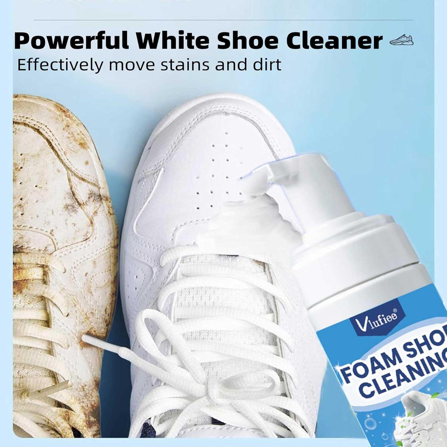 Kit de limpieza de zapatos VLUFIEE 191g - Limpiador para tenis y gamuza