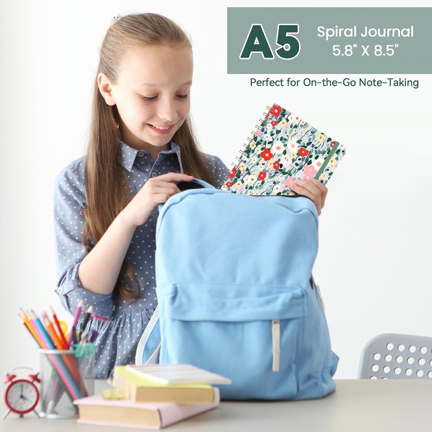 Cuaderno Espiral Tapa Dura CICPAP A5 Rayado 140 Páginas