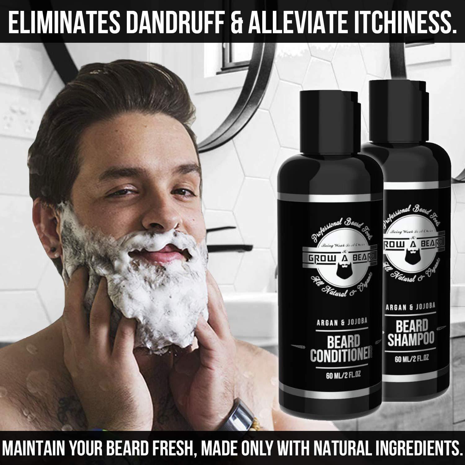 Kit de Cuidado de Barba GROW ALPHA BEARD con Plancha