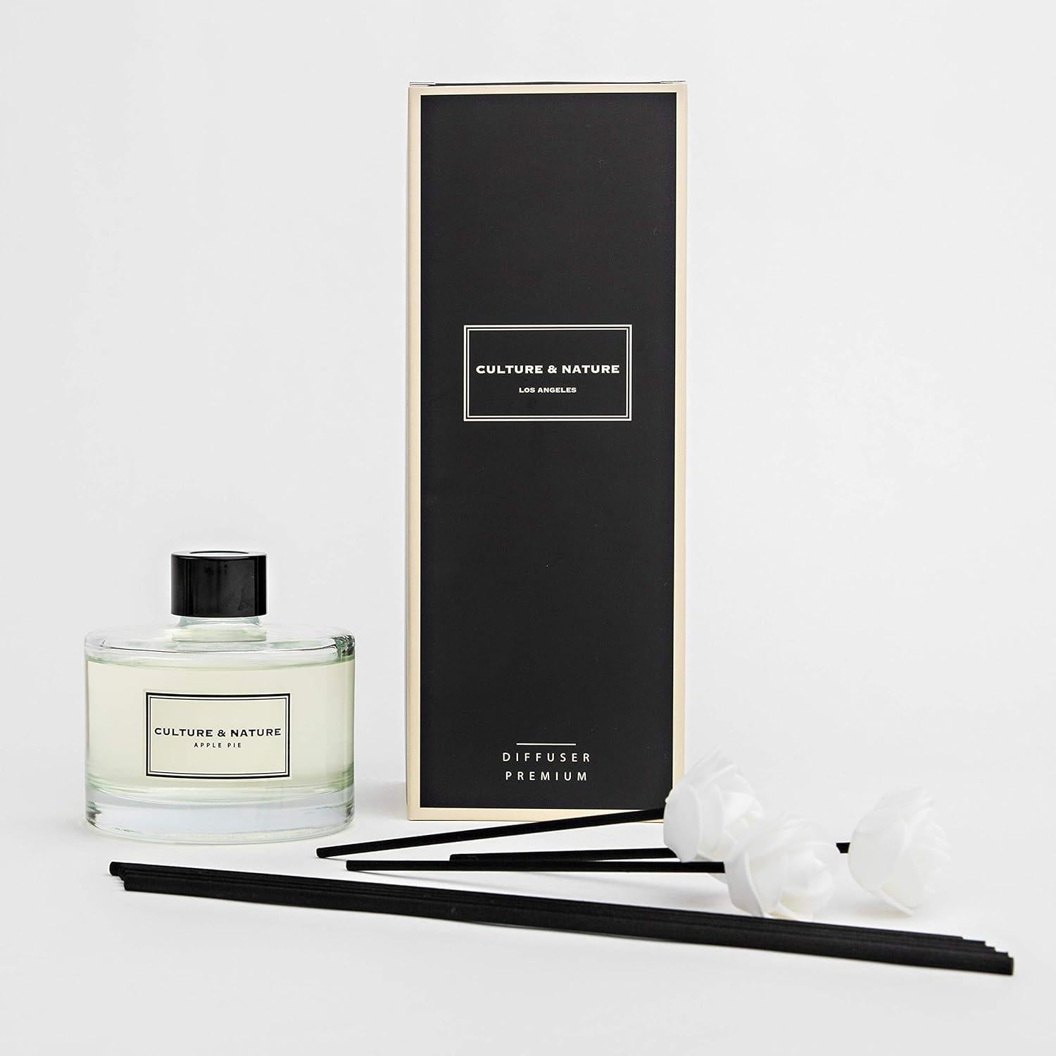 Difusor de Varillas CULTURA Y NATURA 200ml Aroma Pastel de Manzana