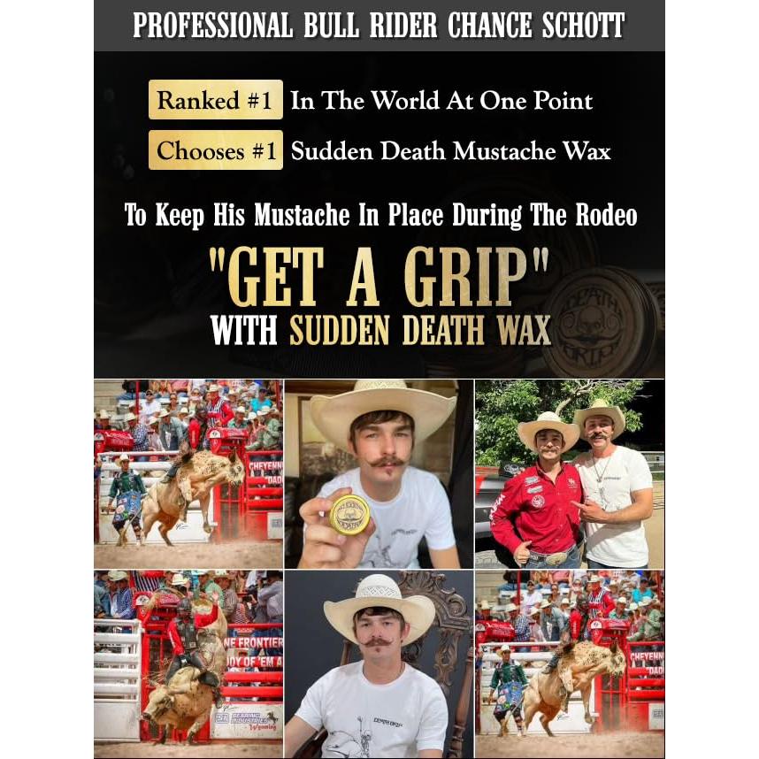 Cera para Bigote Fijación Fuerte Sudden Death 28g