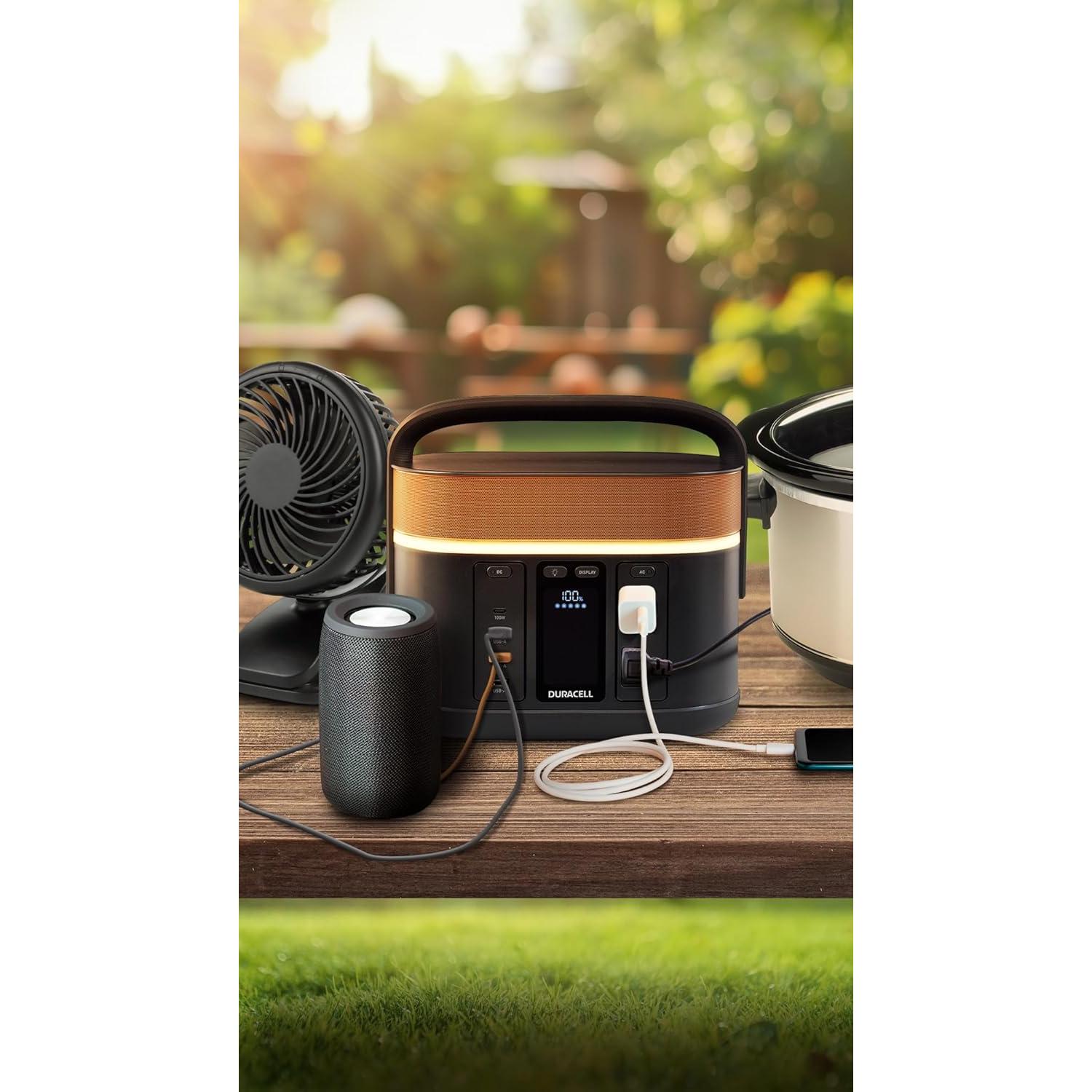 Estación de Energía Portátil Duracell G350 350W Batería de Litio