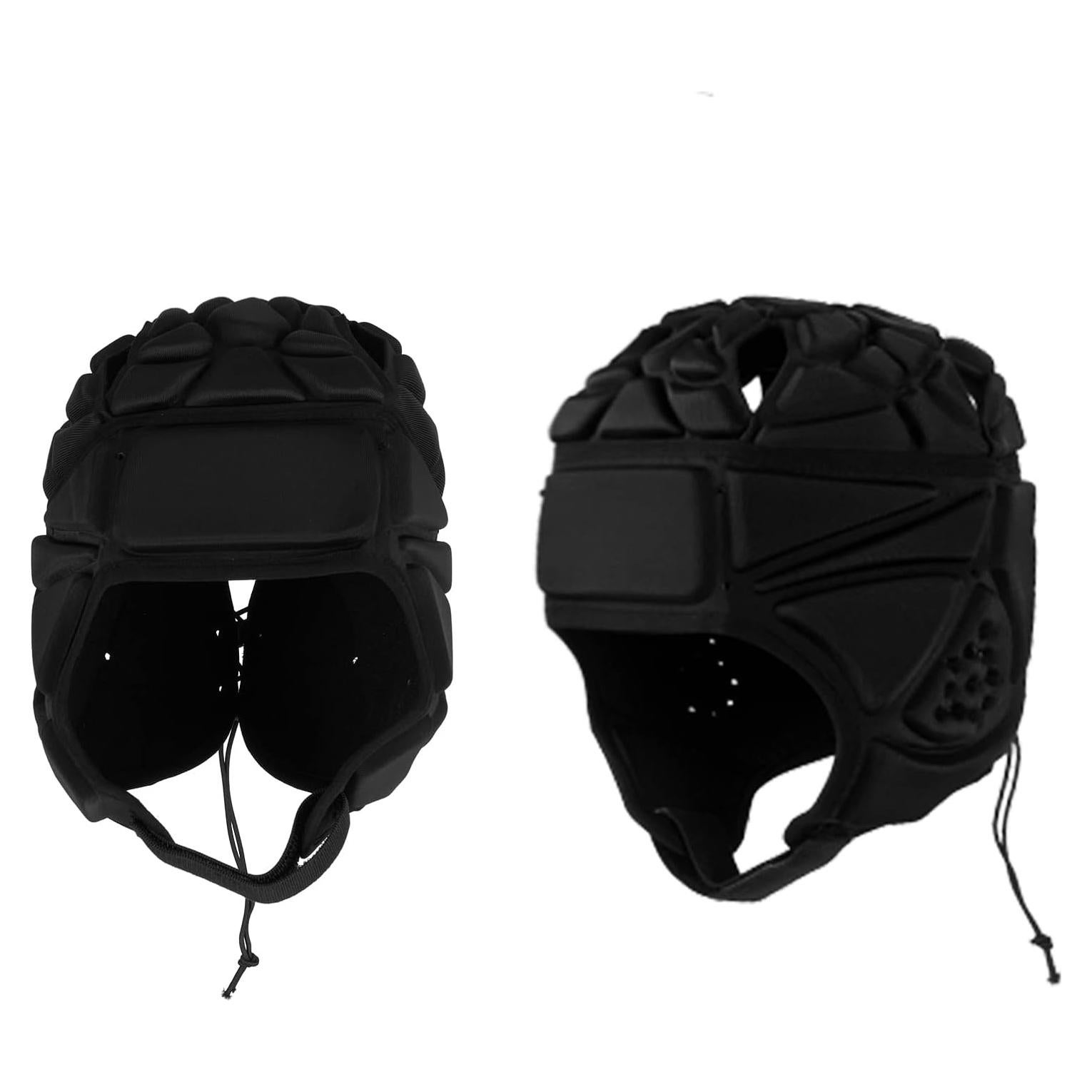Casco de Rugby Bosgladek Negro 2 pcs para Adultos y Niños