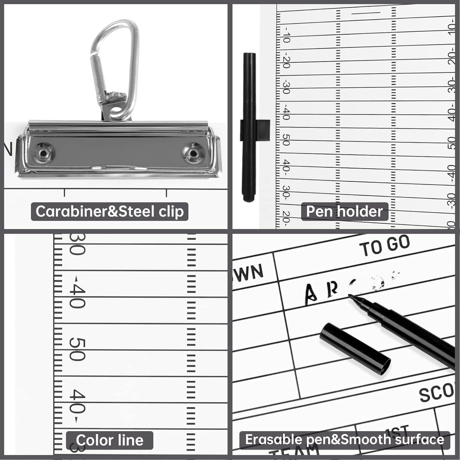 Pizarra de Entrenador de Fútbol HIGHRAZON Doble Cara 35.5x22.8cm