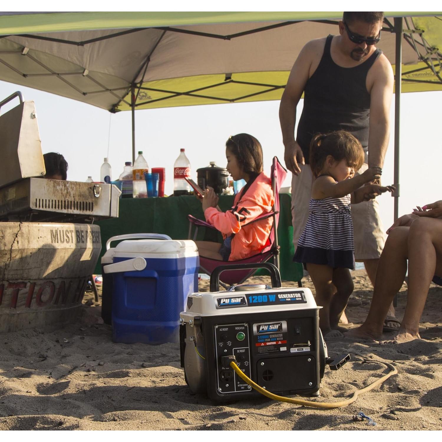 Generador Portátil a Gas Pulsar PG1202SA 1200W con Mango