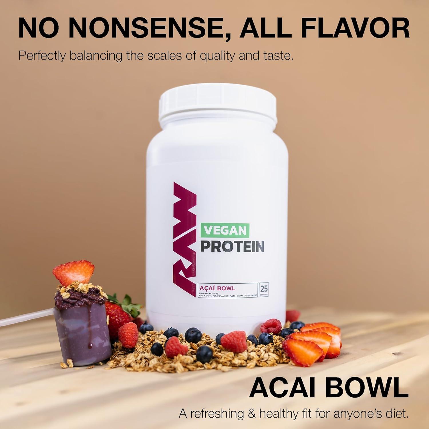 Proteína Vegana RAW Tazón de Acai 20g - 25 Porciones