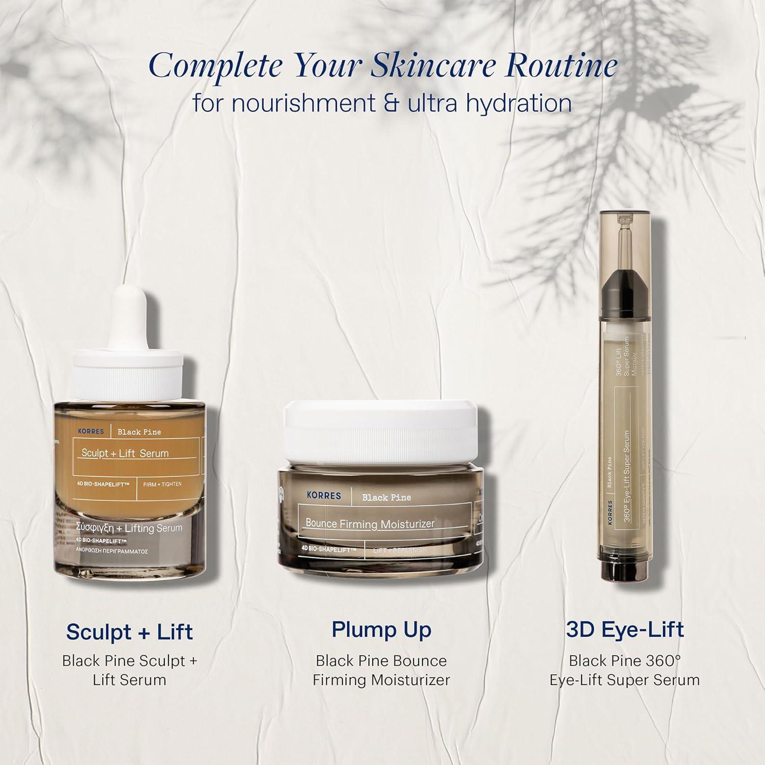 Sérum Facial Korres Black Pine Sculpt & Lift 30 ml - Hidratante y Afirmante