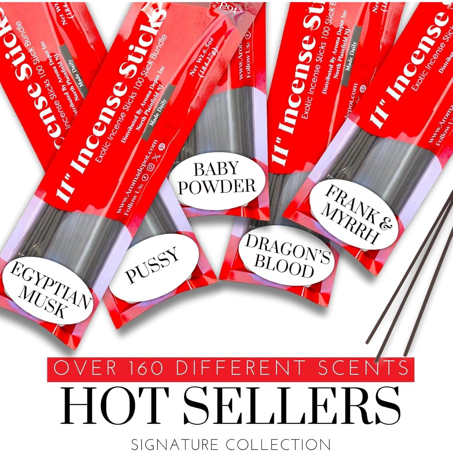 Set de Incienso Aroma Depot 28 cm - 500 Varitas Aromáticas