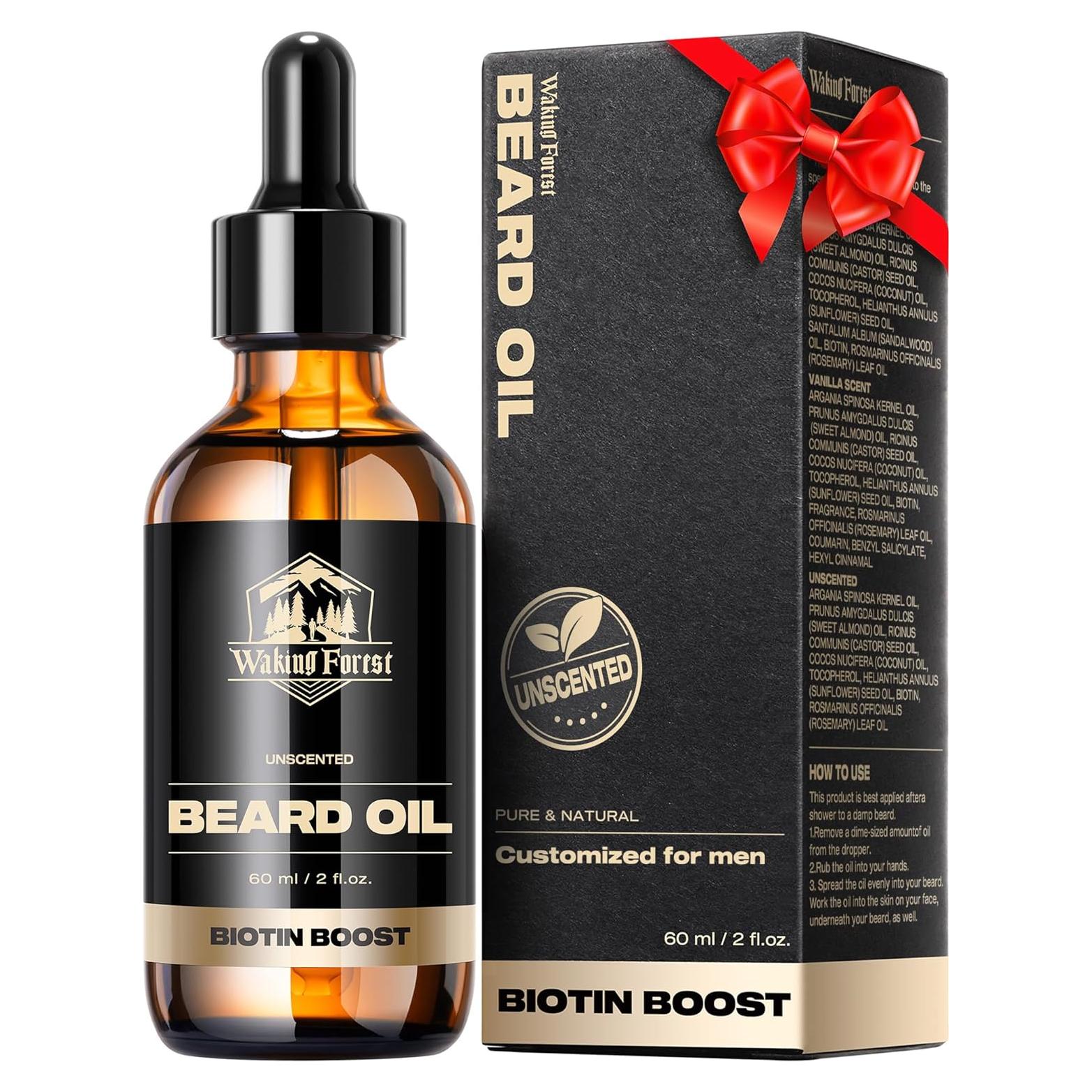 Aceite para Barba Waking Forest 60 ml Biotina Sin Fragancia