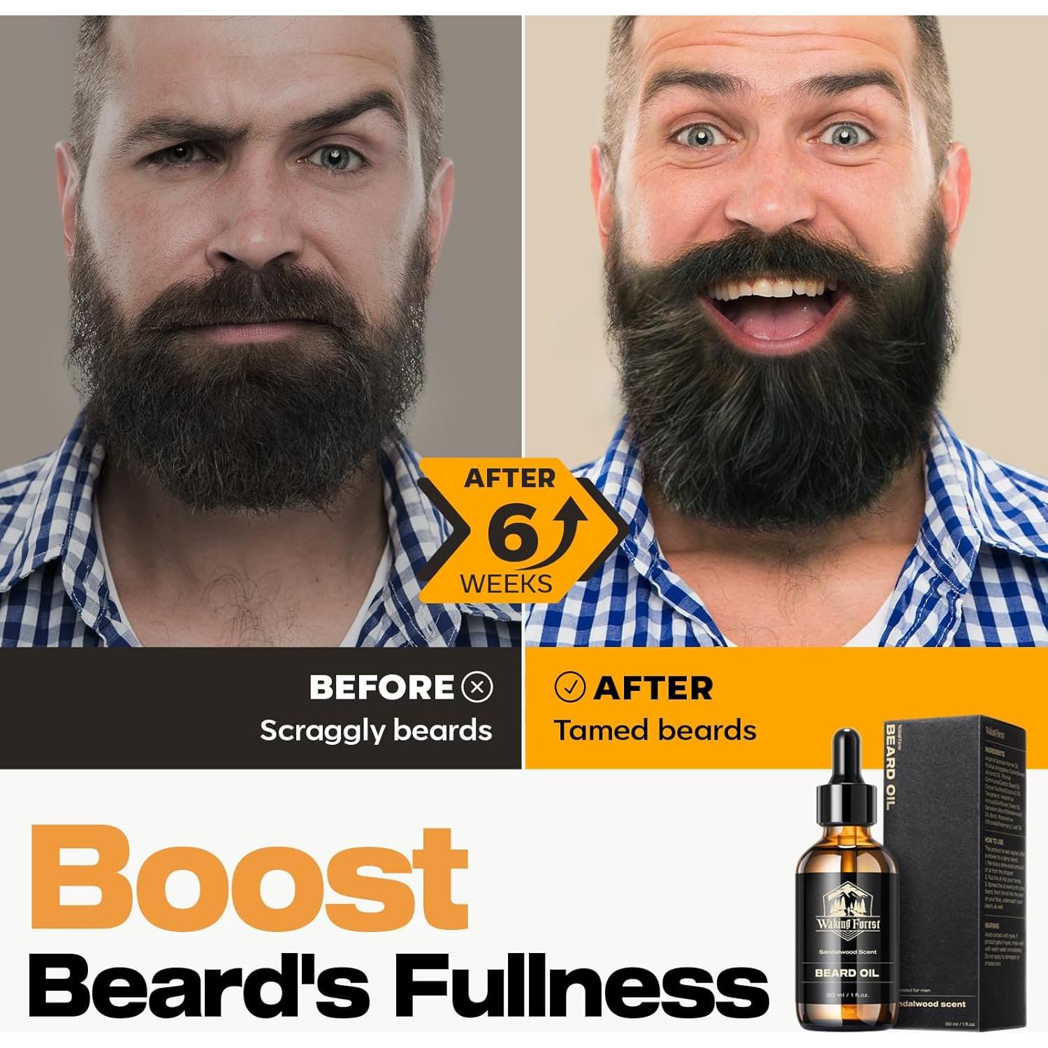 Aceite para Barba Waking Forest 60 ml Biotina Sin Fragancia