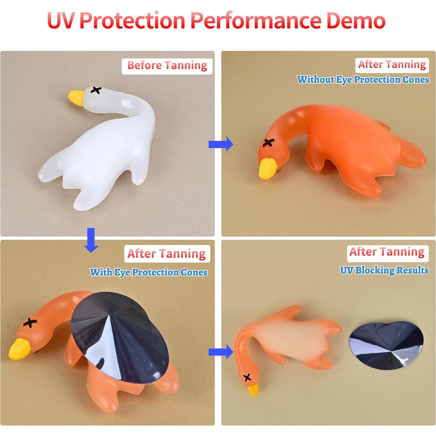 Gafas de bronceado desechables Iiglunatic - 100 piezas UV