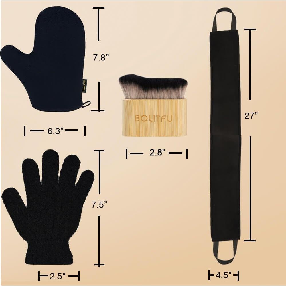 Kit de Aplicador de Autobronceador BOLITFU - 4 Piezas