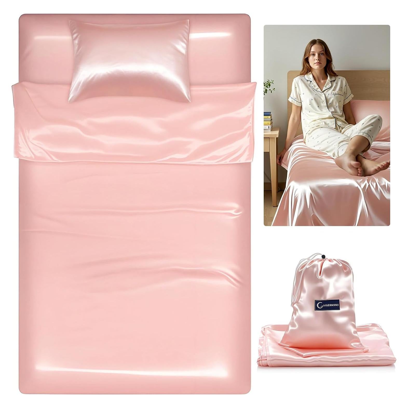 Set de Funda de Sueño Autobronceadora Irenare Oro Rosa