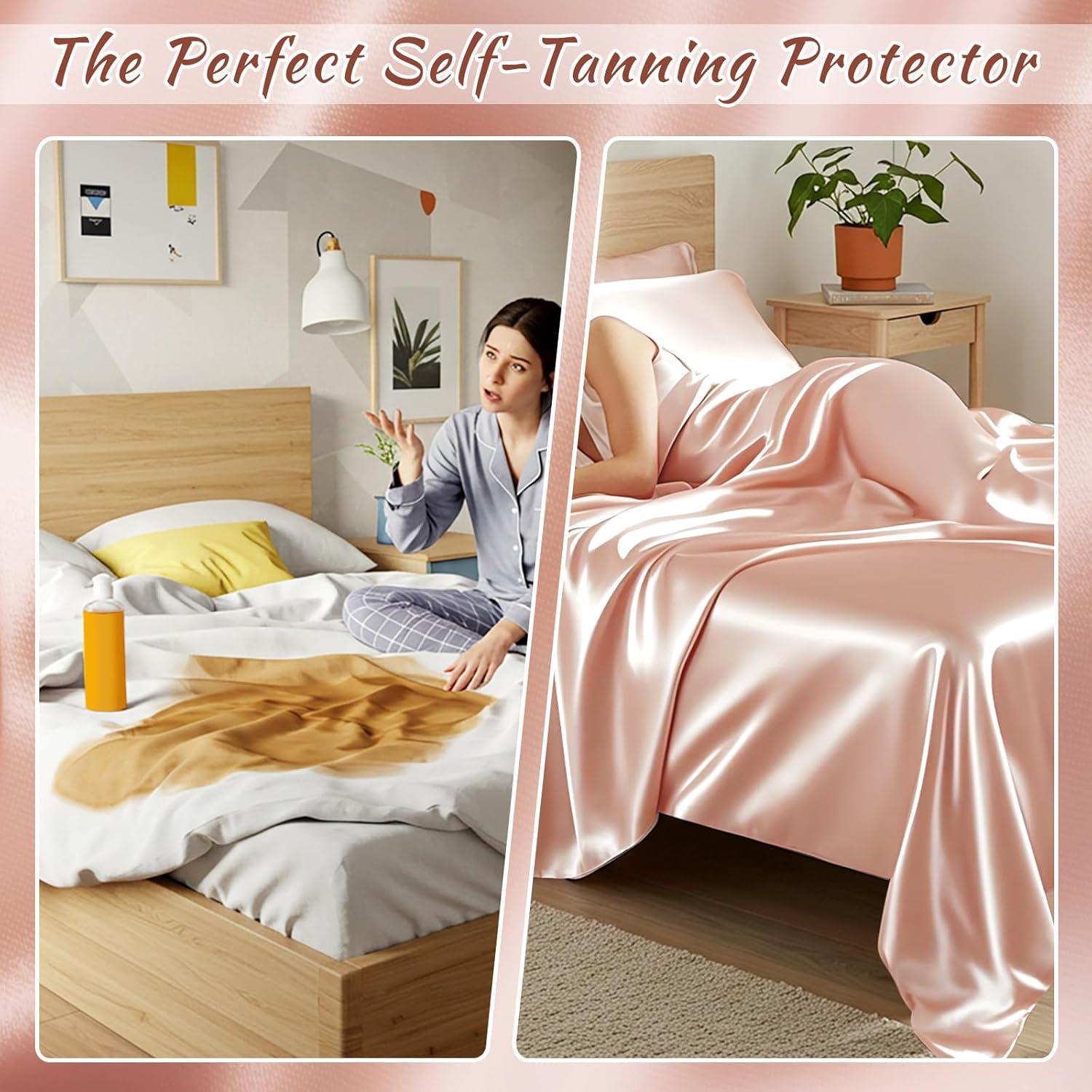 Set de Funda de Sueño Autobronceadora Irenare Oro Rosa