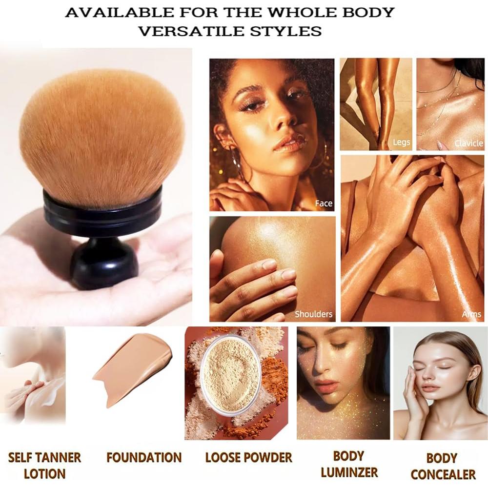 Brocha de Maquillaje Corporal Extra Grande AM RIGHT THIRTY 7.62 cm