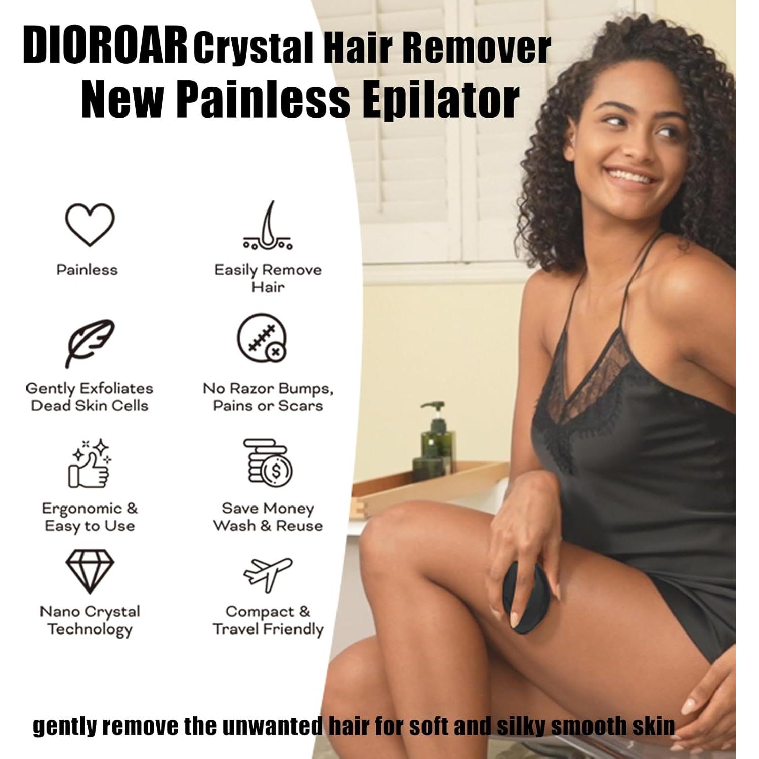 Borrador de Cabello DIOROAR Negro 9.91x2.99cm Indoloro