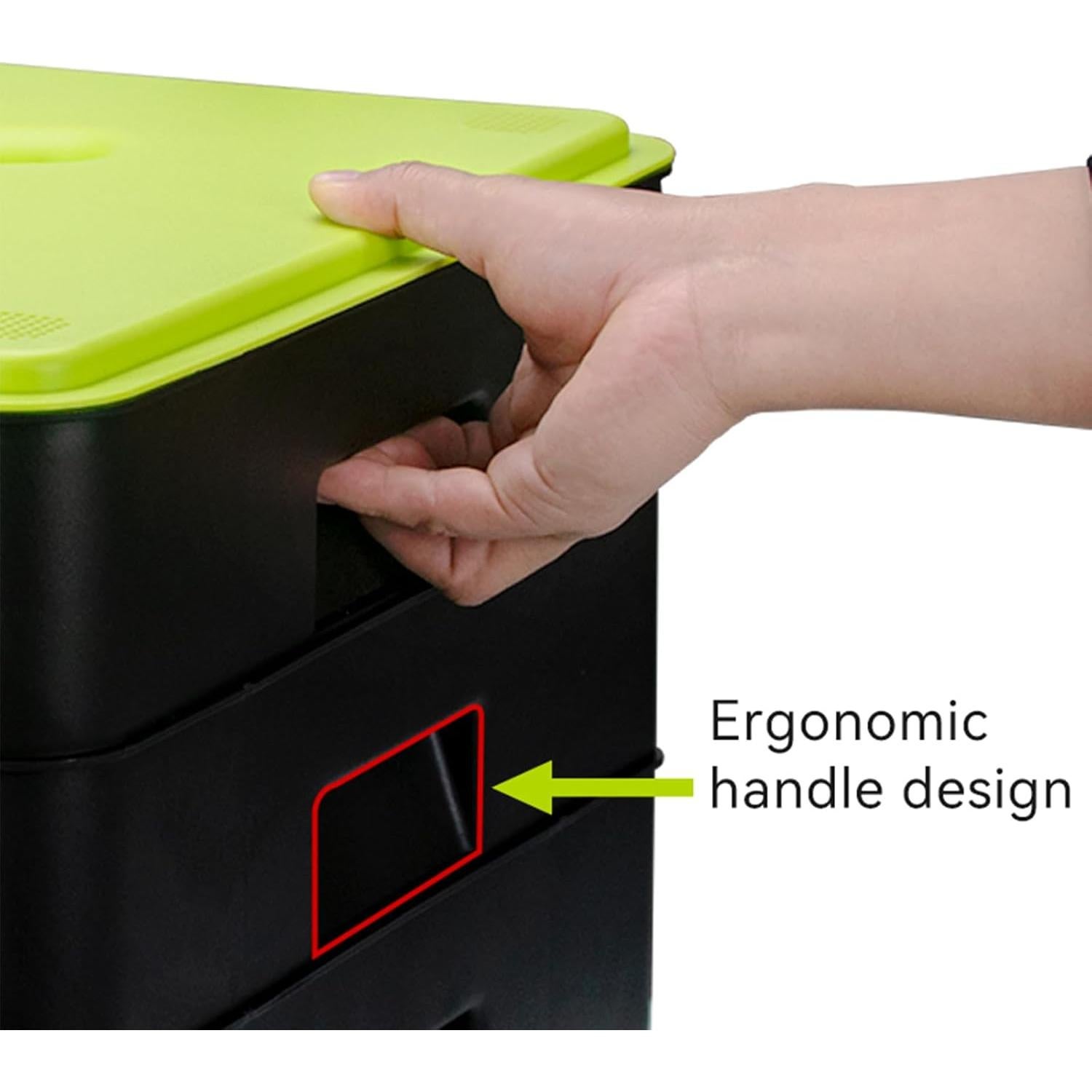 Compostador de Lombrices TOP XIAN 5 Bandejas 100L Negro