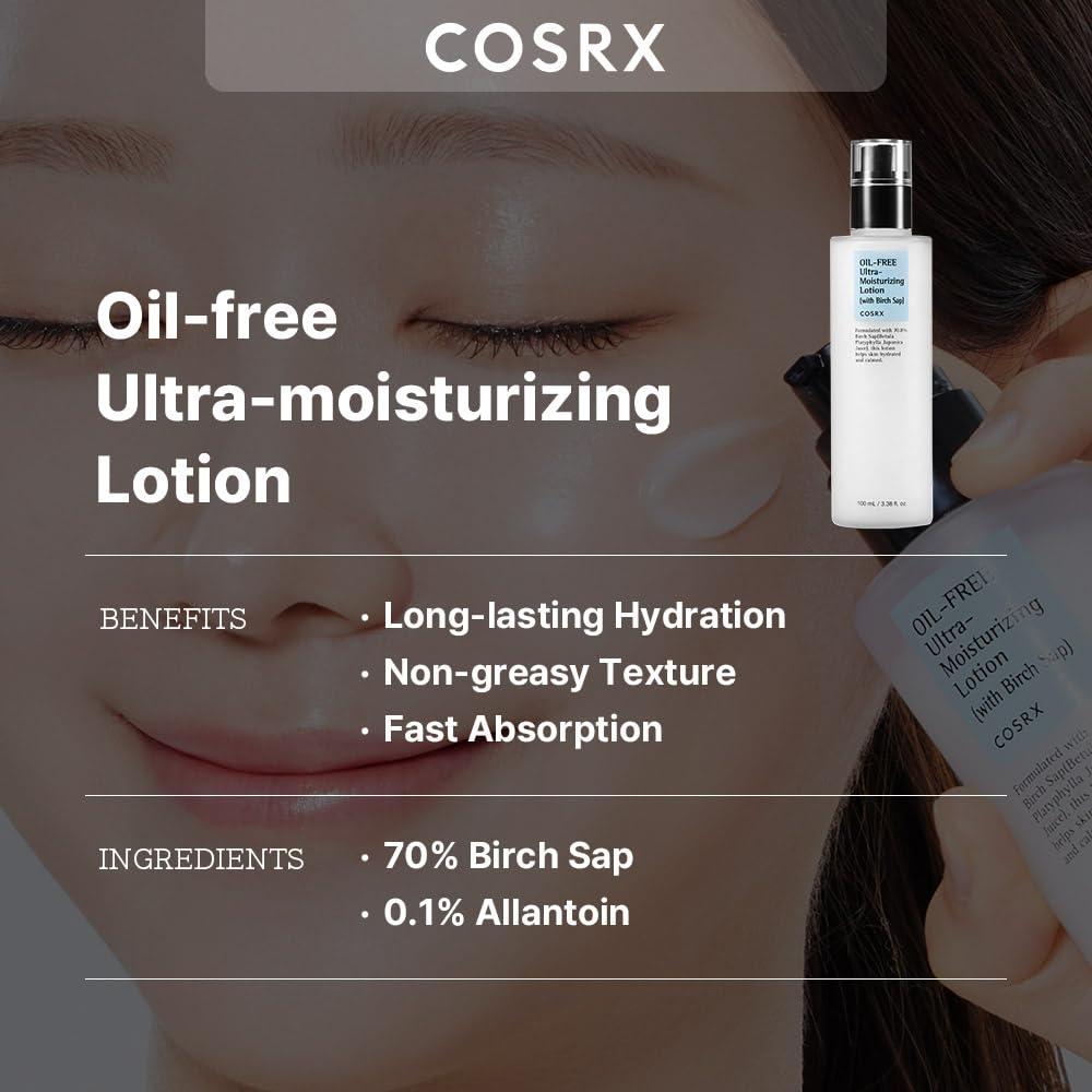 Loción Hidratante COSRX 100ml Libre de Aceite para Acné