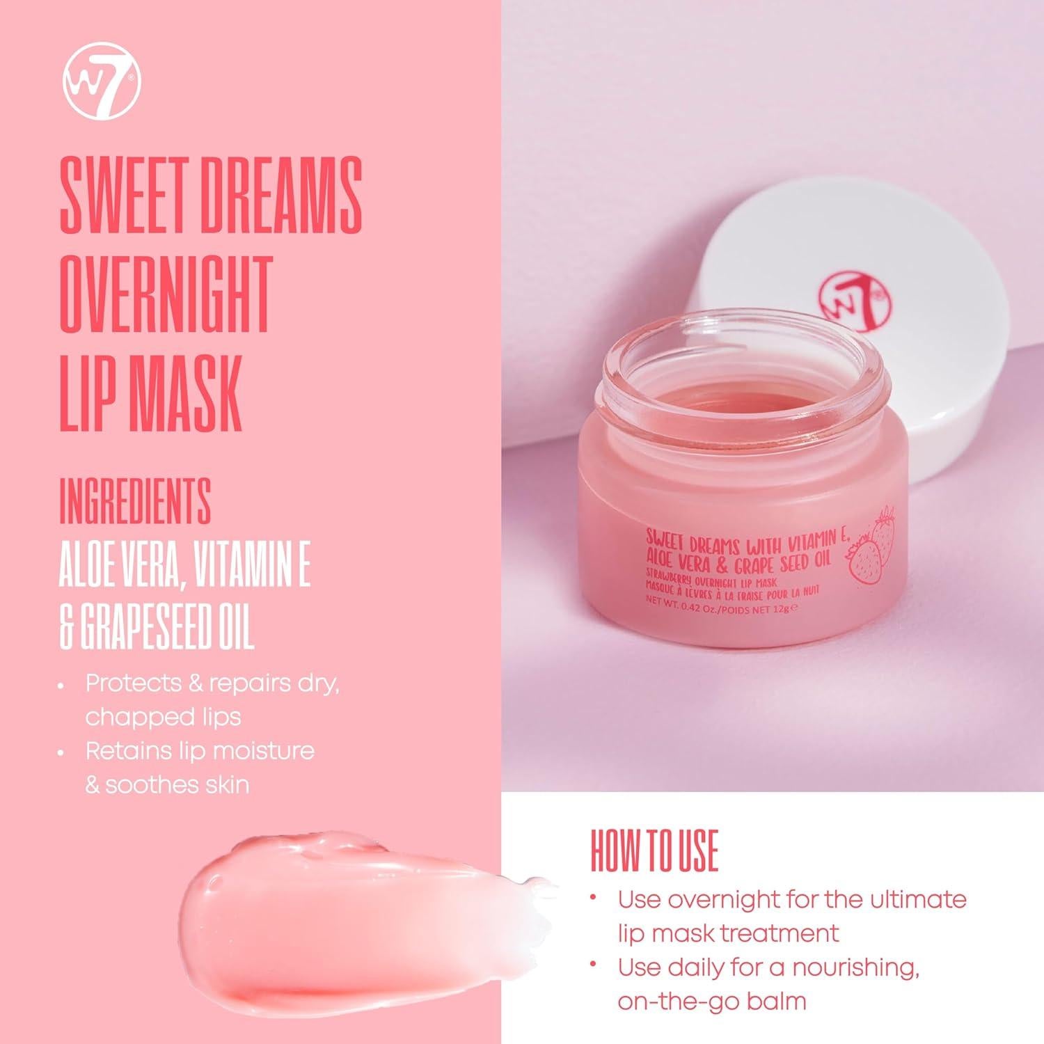 Conjunto Cuidado Piel W7 | Gel Limpiador, Tónico, Suero, Hidratante, Mascarilla Labial