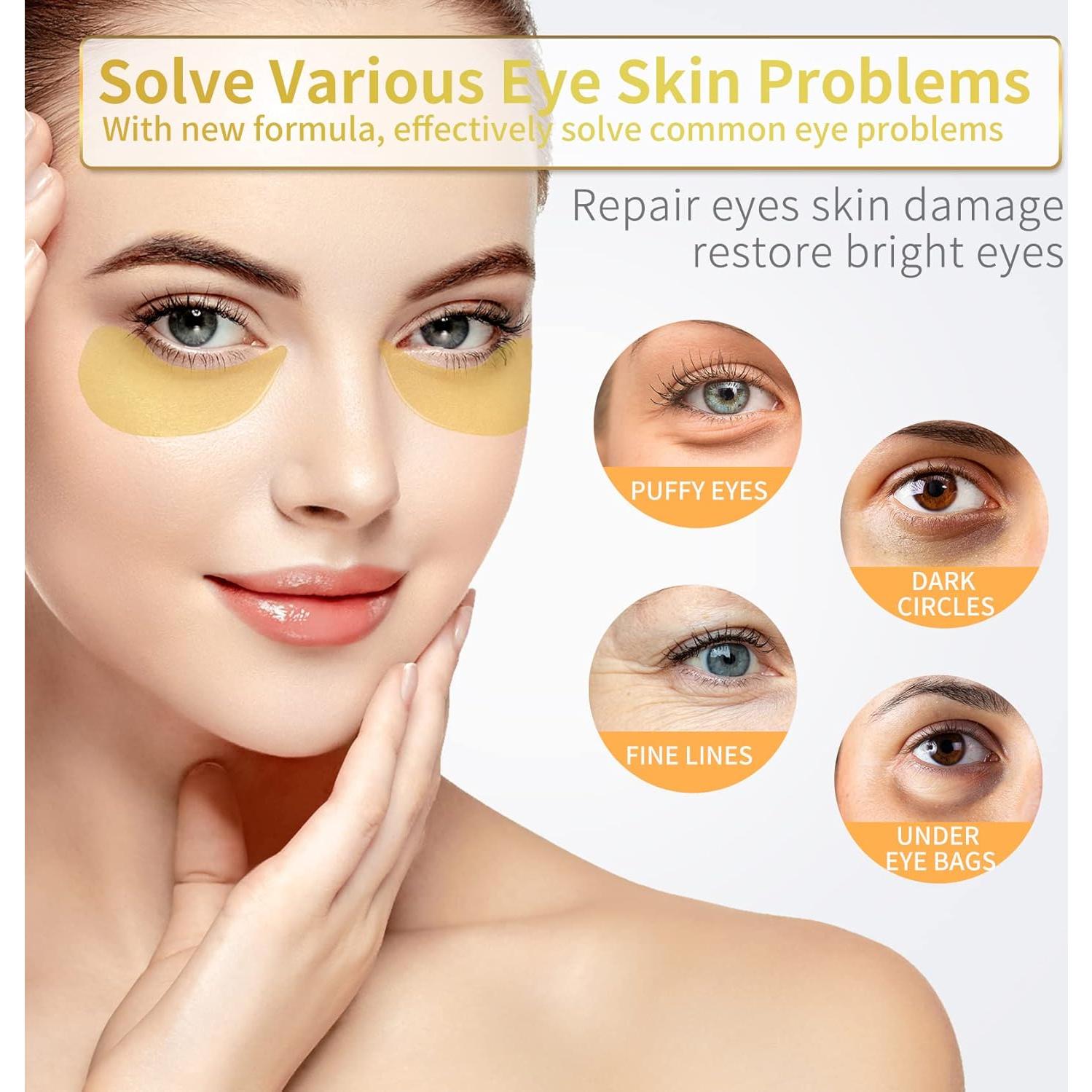 Parche para Ojos Nazano - 60 Pcs - Oro 24K Hidratante