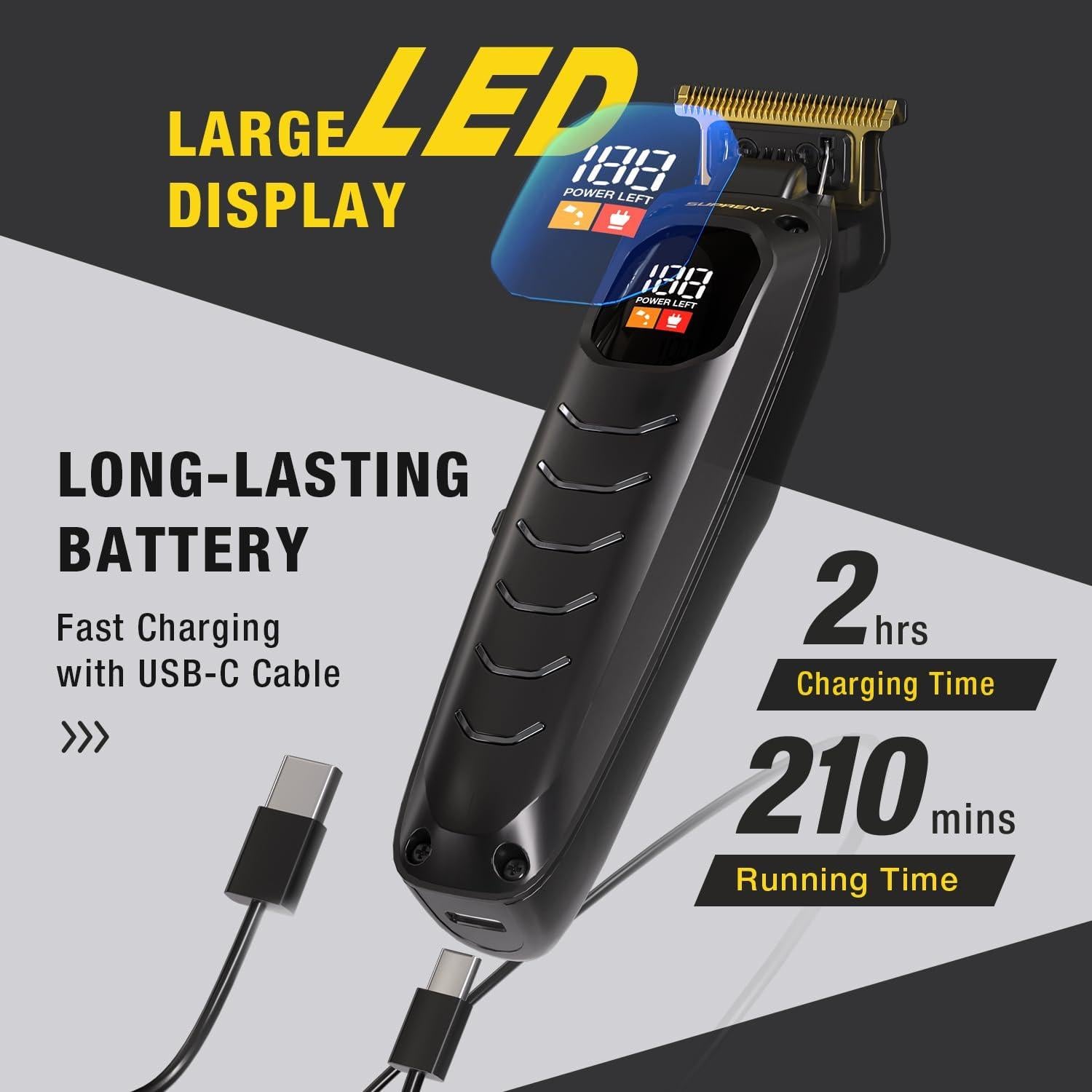 Recortadora de cabello SUPRENT FT225BX con cuchillas de titanio