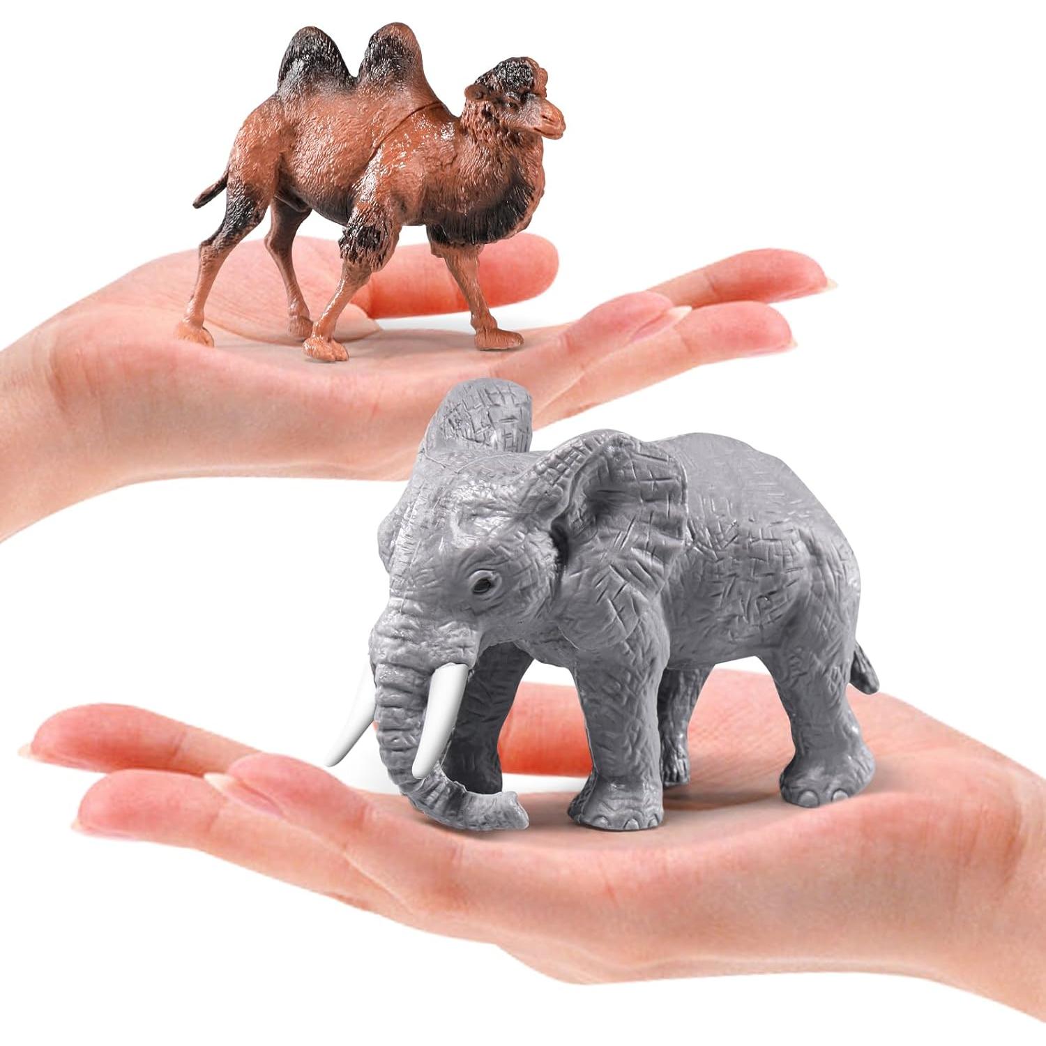 41 Piezas Figuras de Animales de Safari RISUNTOY Juguetes Educativos