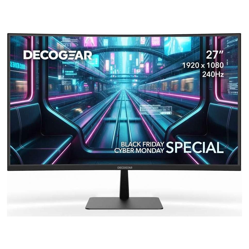 Monitor Curvo Deco Gear 27" 240Hz FHD 1080p DGJET27