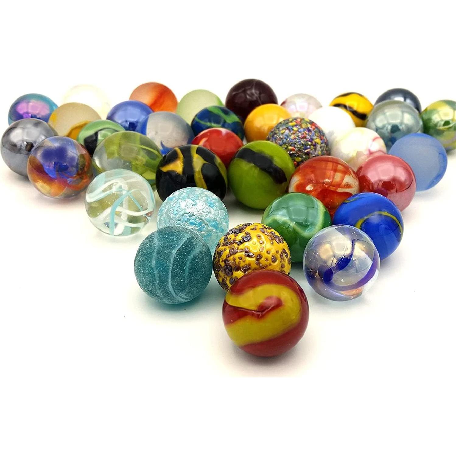 Set de 25 Canicas de Vidrio Naturesroom - 2.54 cm - Colores Variados