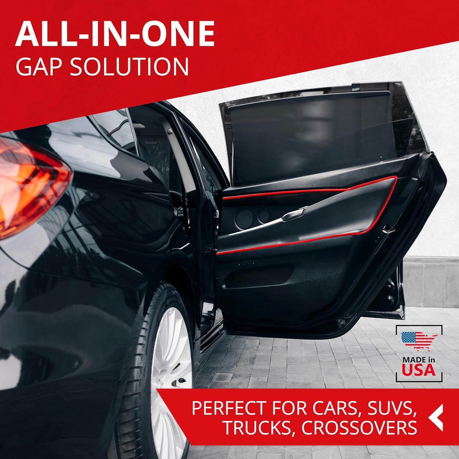 Relleno de Espacio All-Fit GapTrim 10 Pies Rojo para Automóviles