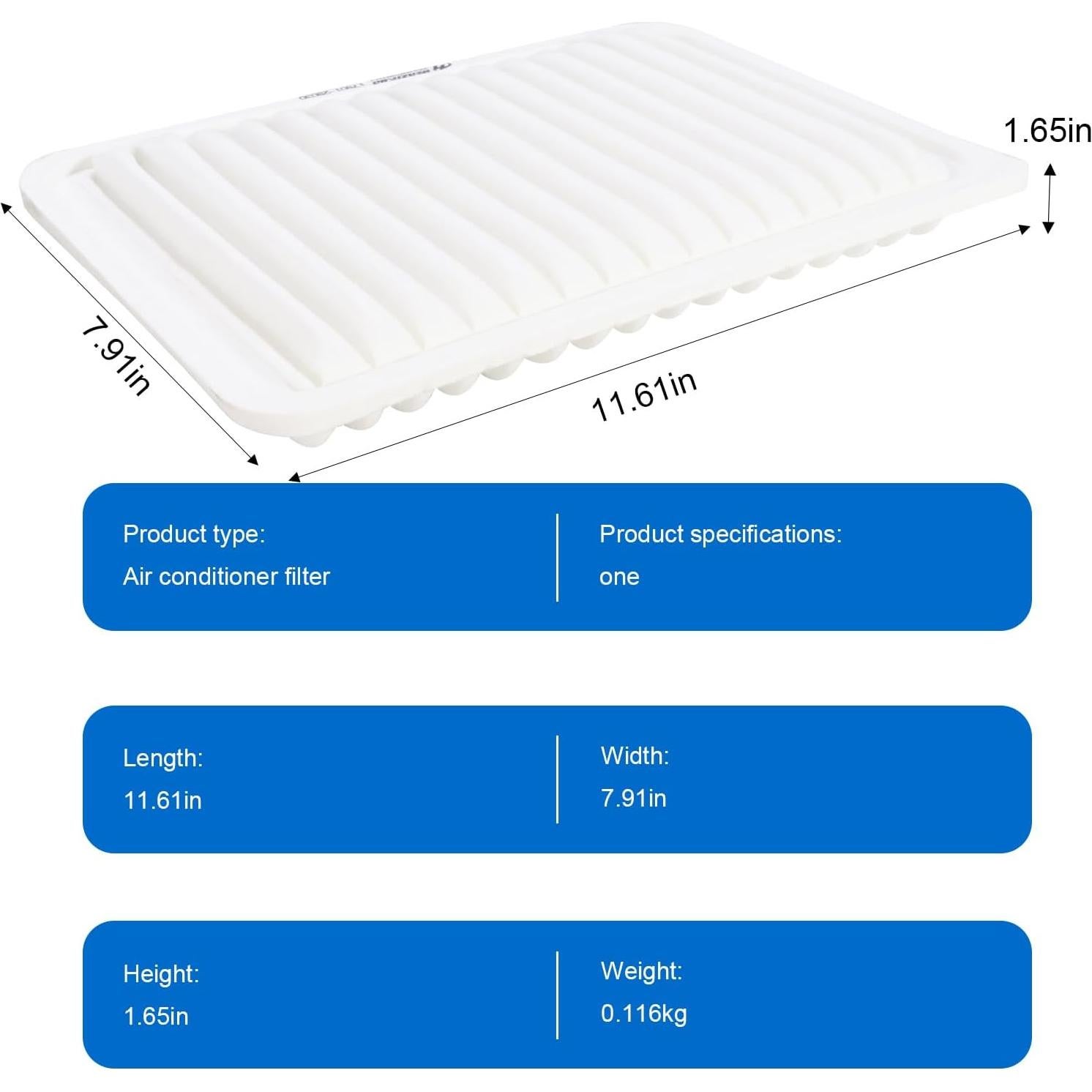 Filtro de Aire del Motor HECHENQICHE para Toyota Camry y Venza