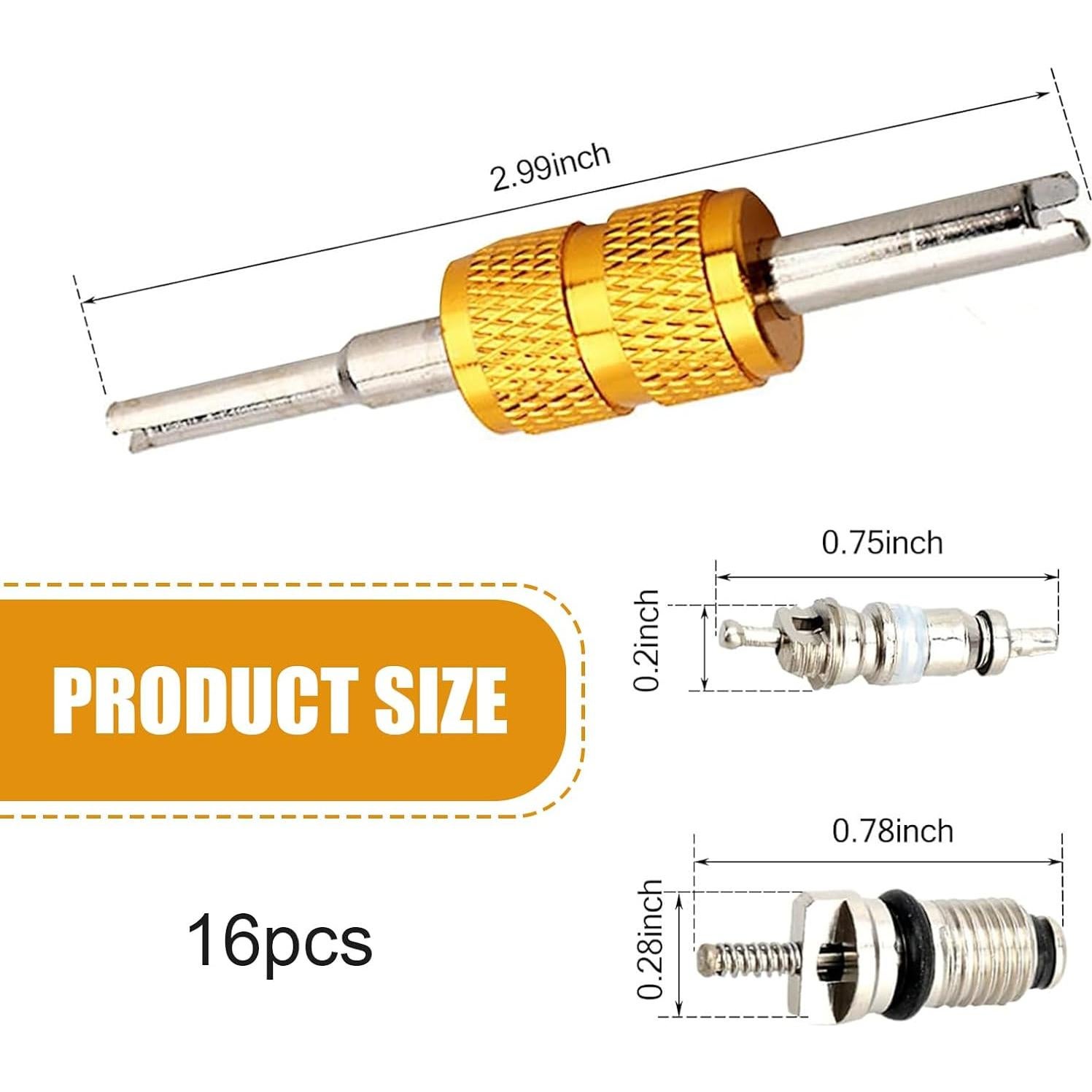 Kit de Válvula de Aire Acondicionado 16 Piezas Downhill R134A