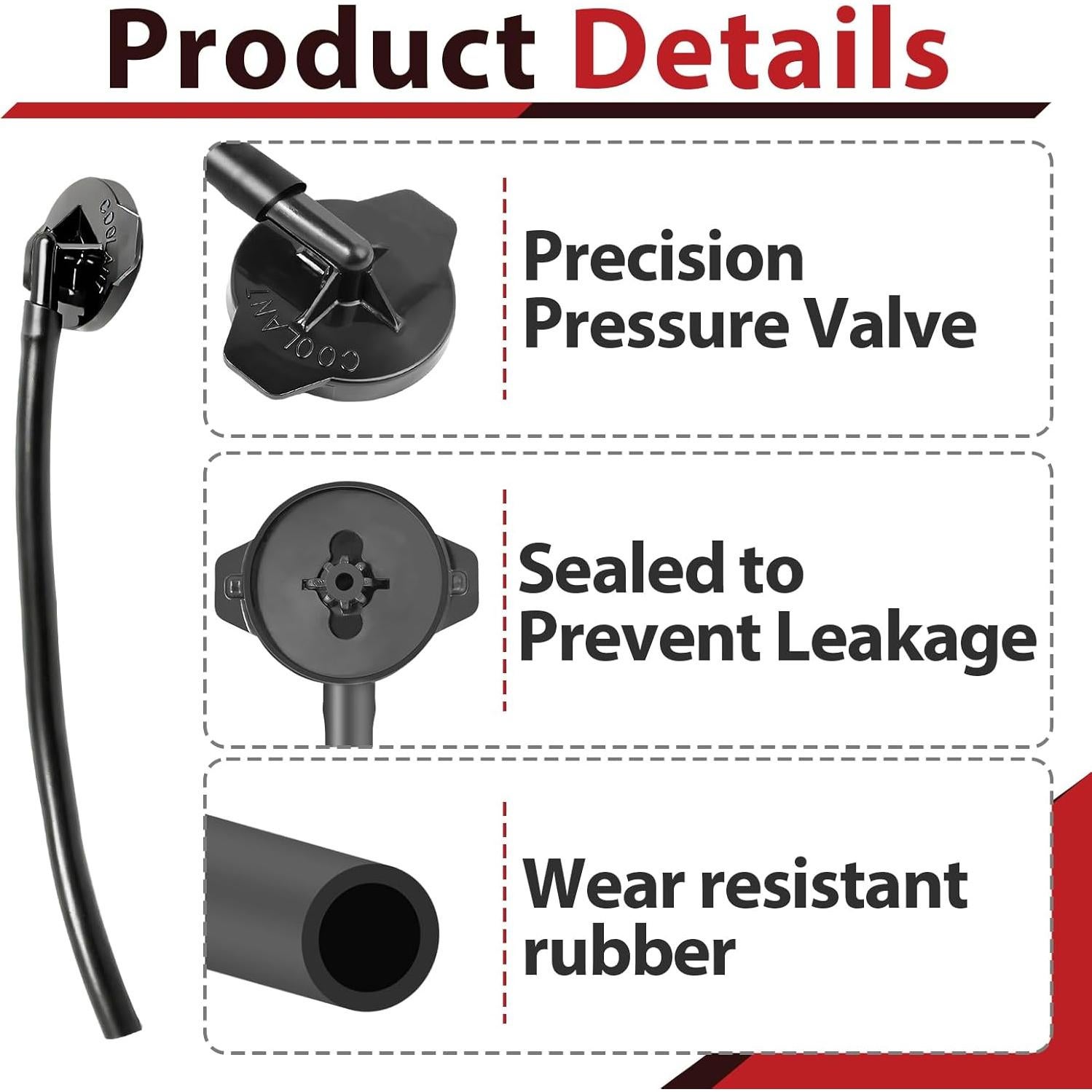 Paquete de 2 Tapas de Refrigerante StreytoTek para Toyota
