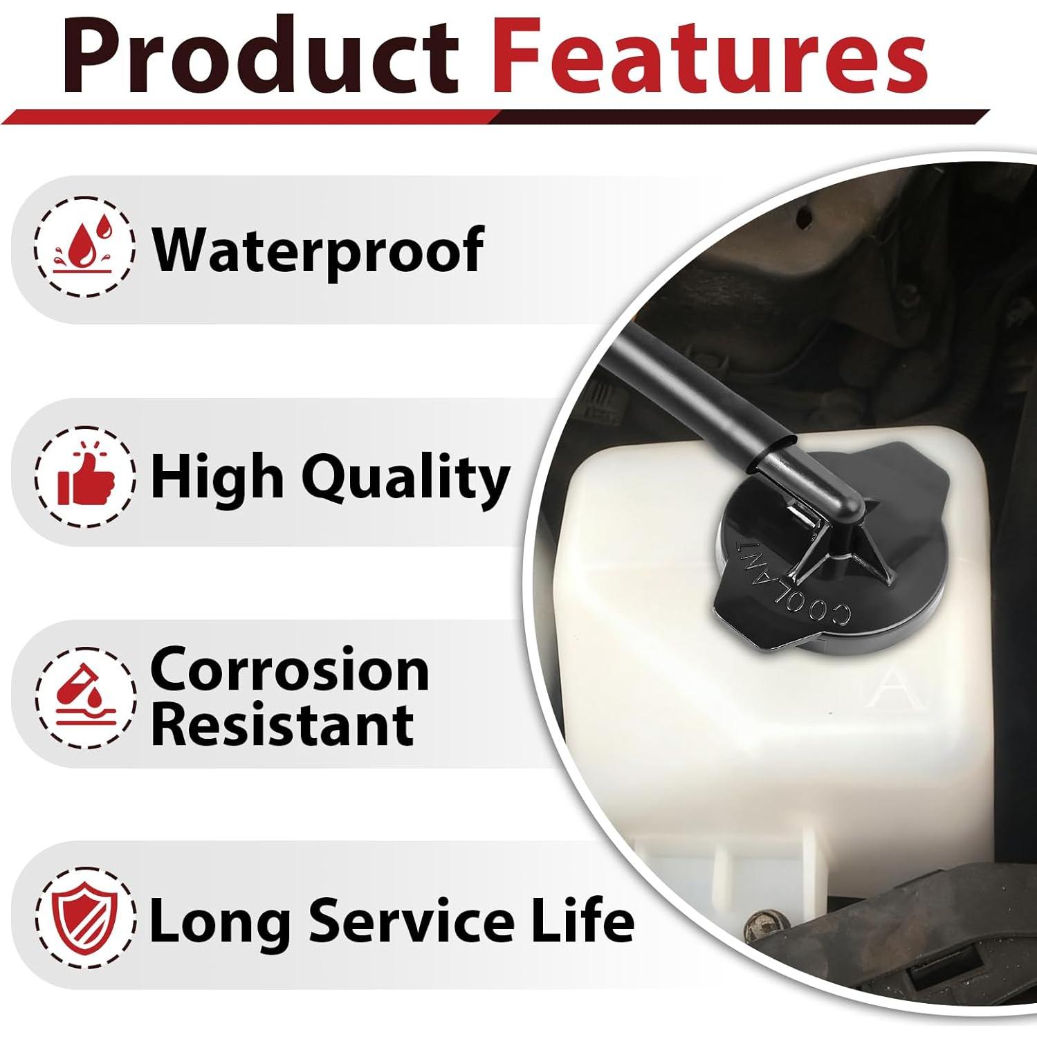 Paquete de 2 Tapas de Refrigerante StreytoTek para Toyota