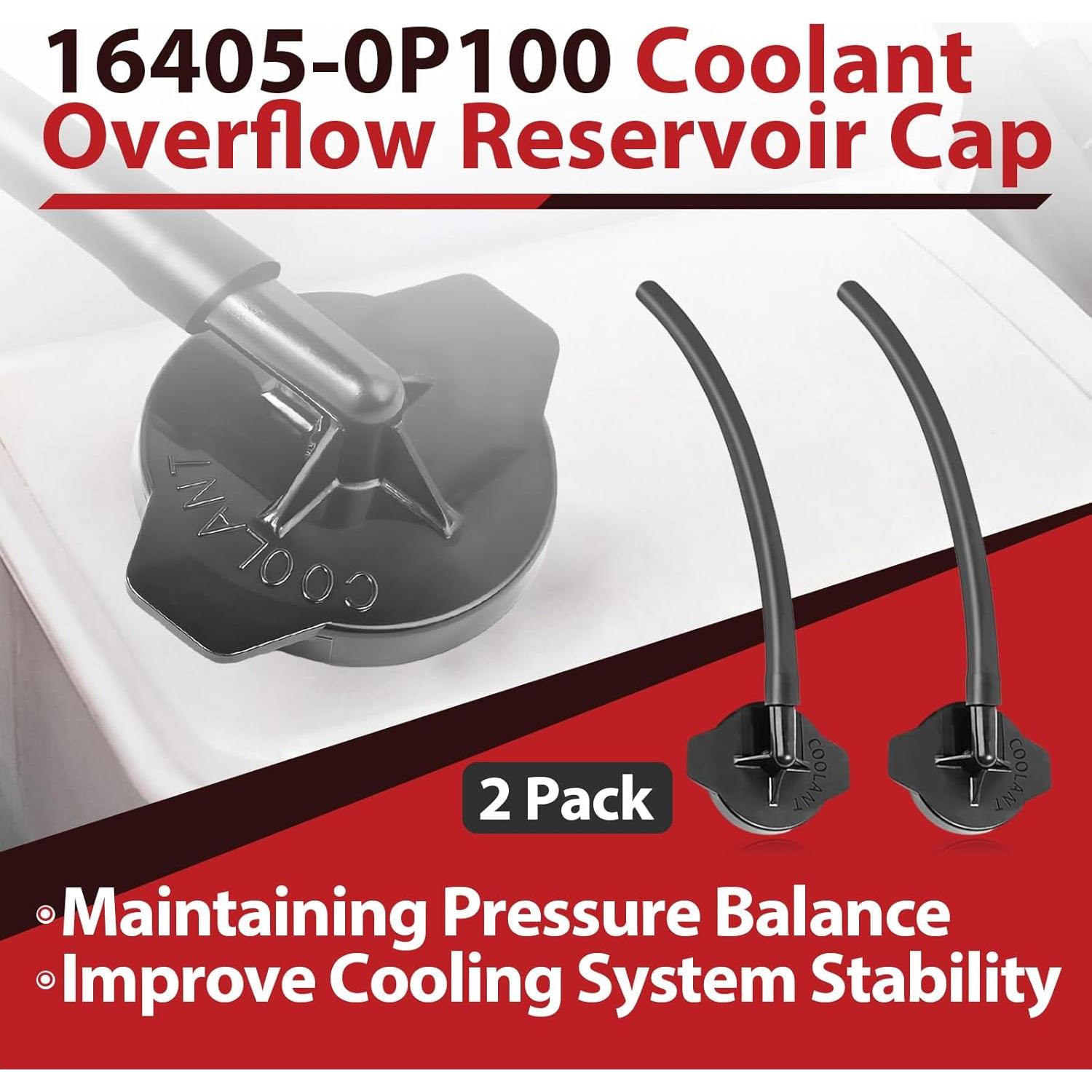 Paquete de 2 Tapas de Refrigerante StreytoTek para Toyota