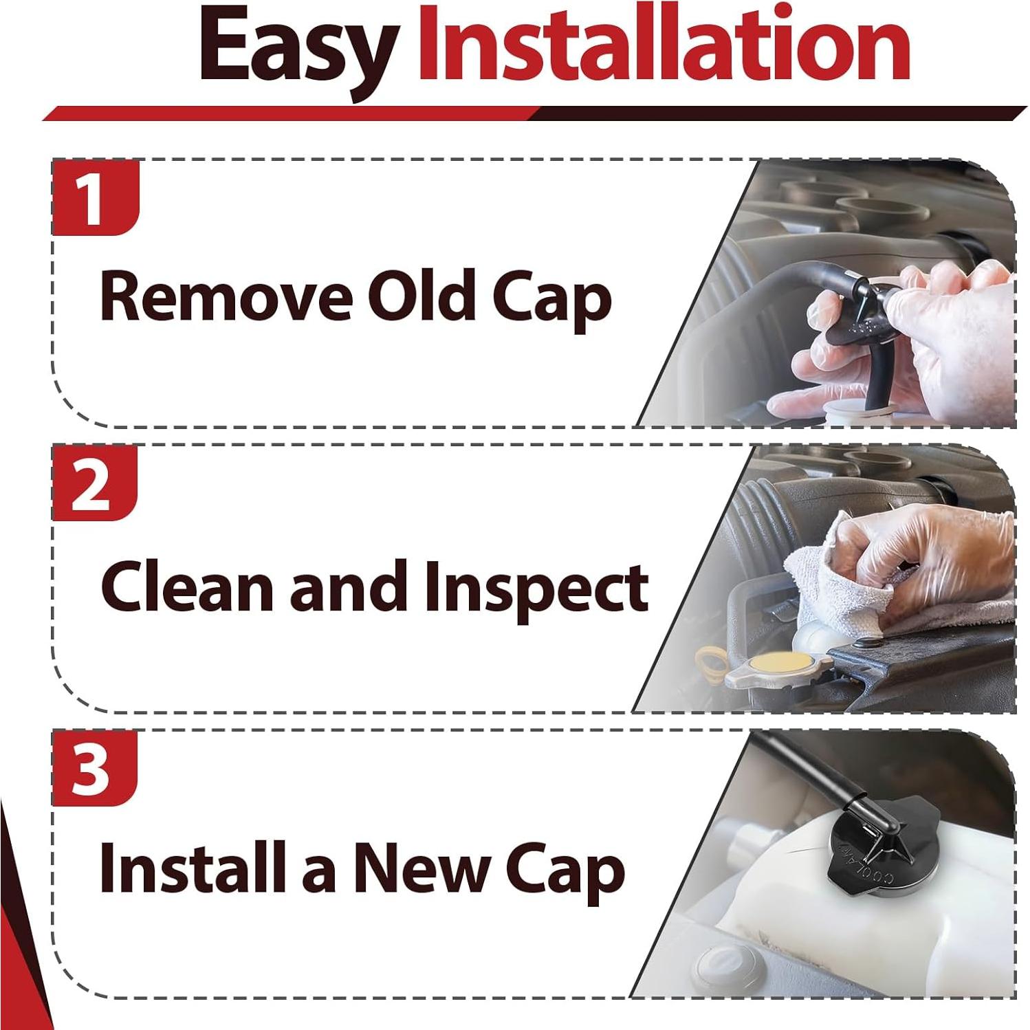 Paquete de 2 Tapas de Refrigerante StreytoTek para Toyota