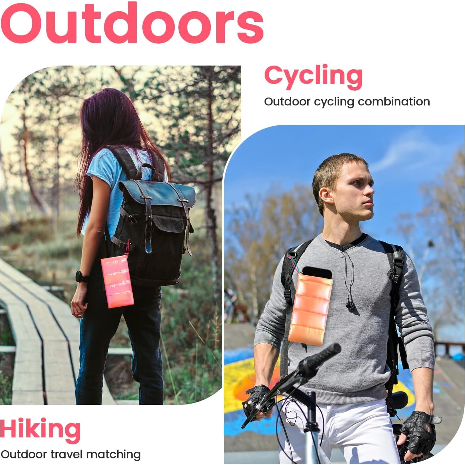 Paquete de 2 Fundas Térmicas Copkim para Teléfono - Rosa y Naranja