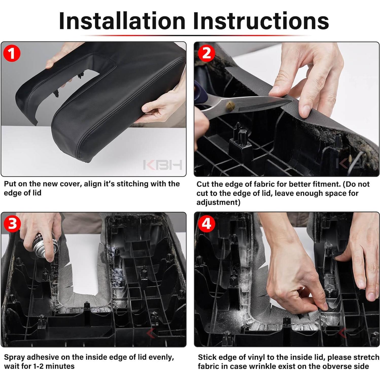 Cubierta de Consola Central Toyota Tundra 2014-2021 KBH Negro